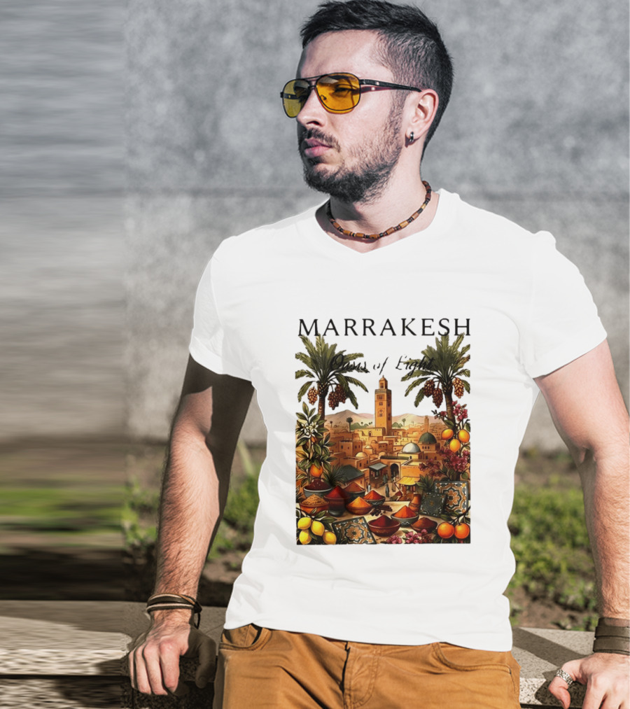 Marrakesh Oasis Of Light Noise Spices And Good Vibes T-Shirt