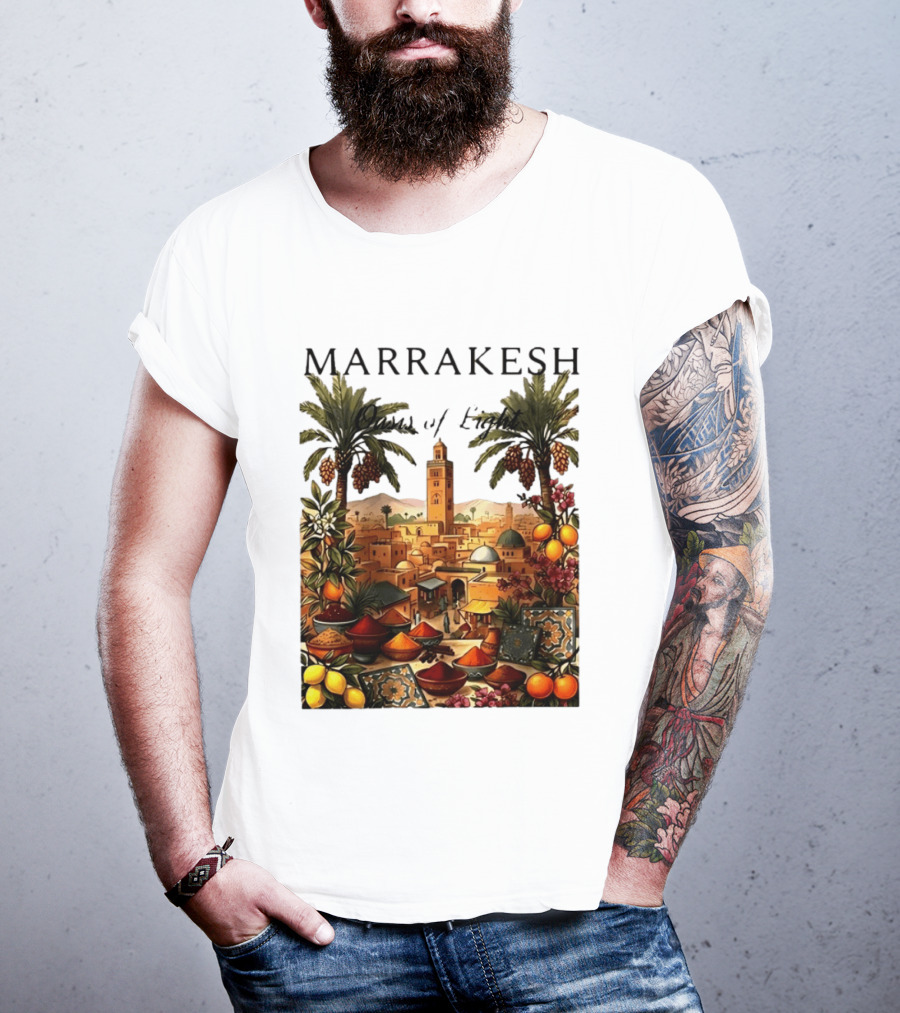 Marrakesh Oasis Of Light Noise Spices And Good Vibes T-Shirt