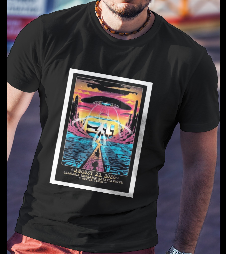 311 Band Live At Germania Insurance Amphitheater Austin Texas August 22 2026 Event T-Shirt
