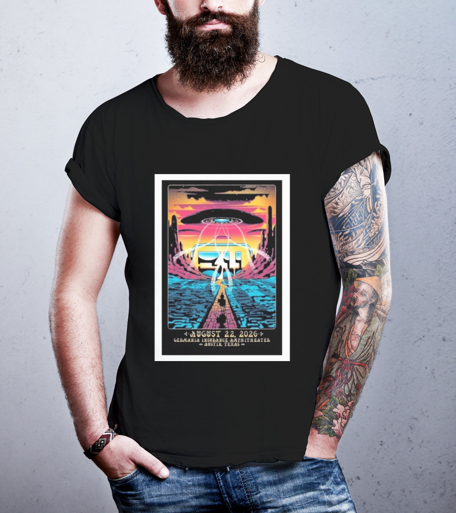 311 Band Live At Germania Insurance Amphitheater Austin Texas August 22 2026 Event T-Shirt