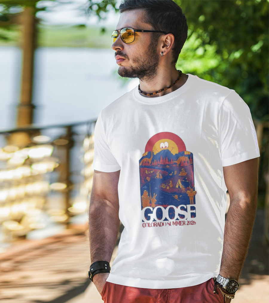 Goose Colorado Summer 2026 Illustrated Camping Adventure T-Shirt