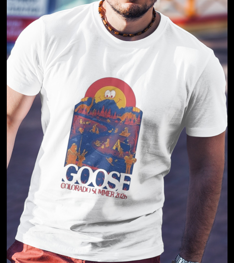 Goose Colorado Summer 2026 Illustrated Camping Adventure T-Shirt