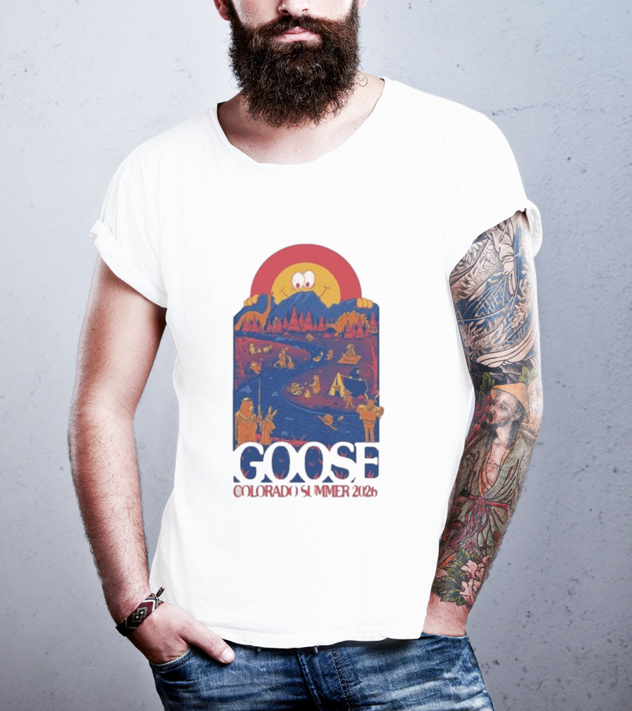 Goose Colorado Summer 2026 Illustrated Camping Adventure T-Shirt