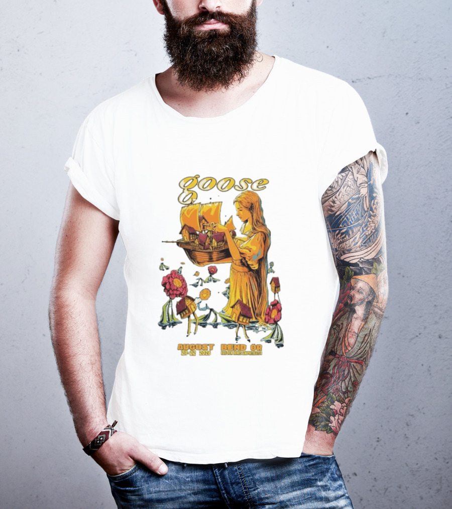 Goose Bend OR August 21 22 2026 Tour Goose Interdimensional Pizza Event T-Shirt