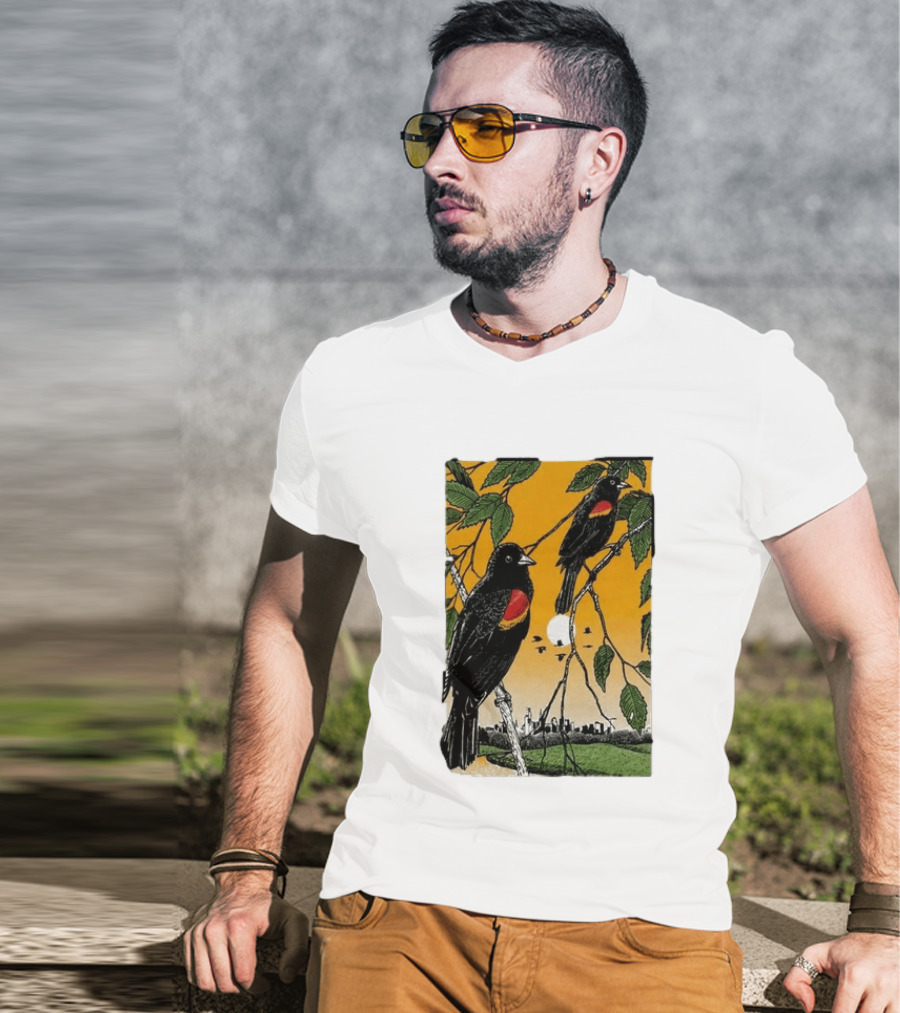 Gregory Alan Isakov Philadelphia August 21 2026 Red Winged Blackbirds City Skyline T-Shirt
