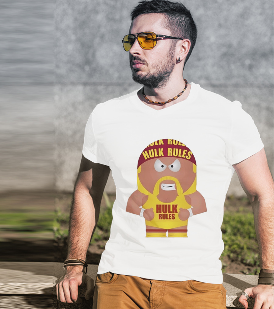 Hulk Hogan South Park Style Hulk Rules Wrestling T-Shirt