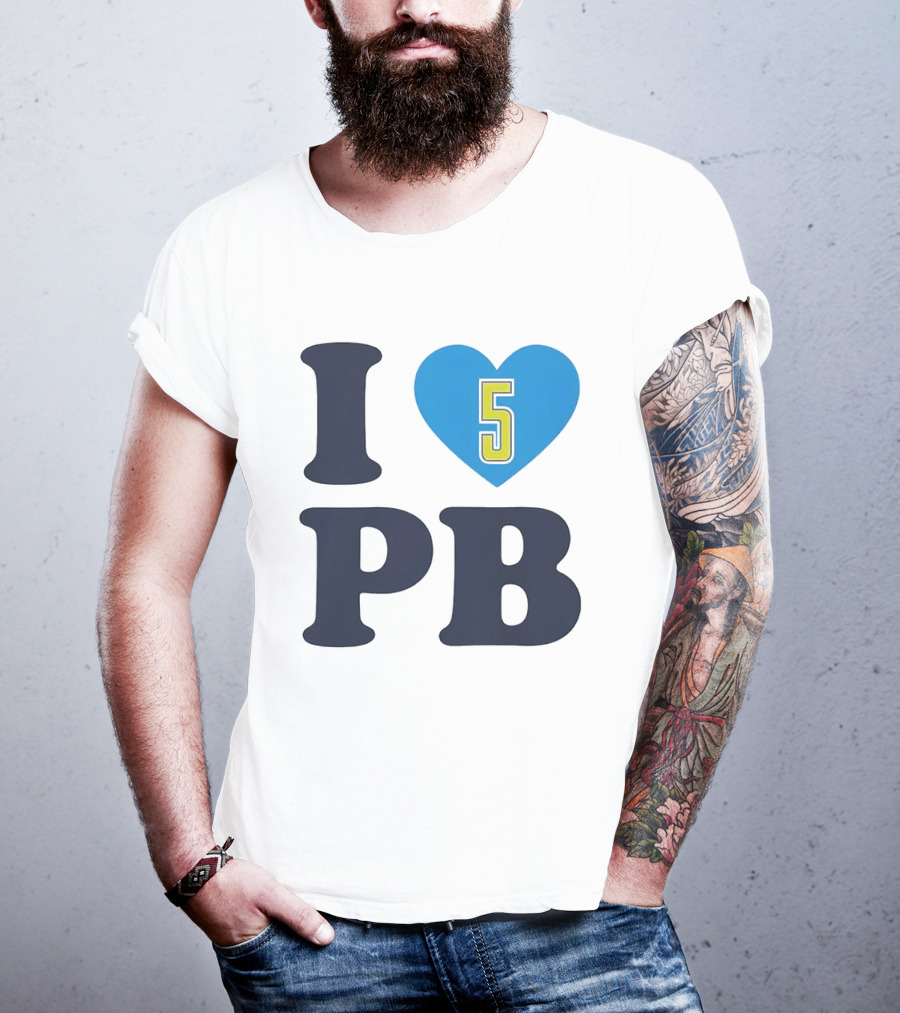 I Love Heart 5 PB Sports T-Shirt