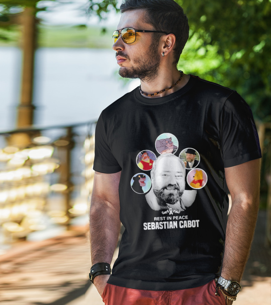 Rest In Peace Sebastian Cabot Disney Characters T-Shirt