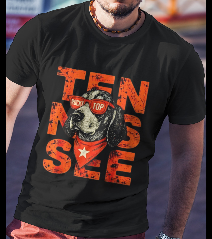 Tennessee Rocky Top Dog Vintage College Football T-Shirt