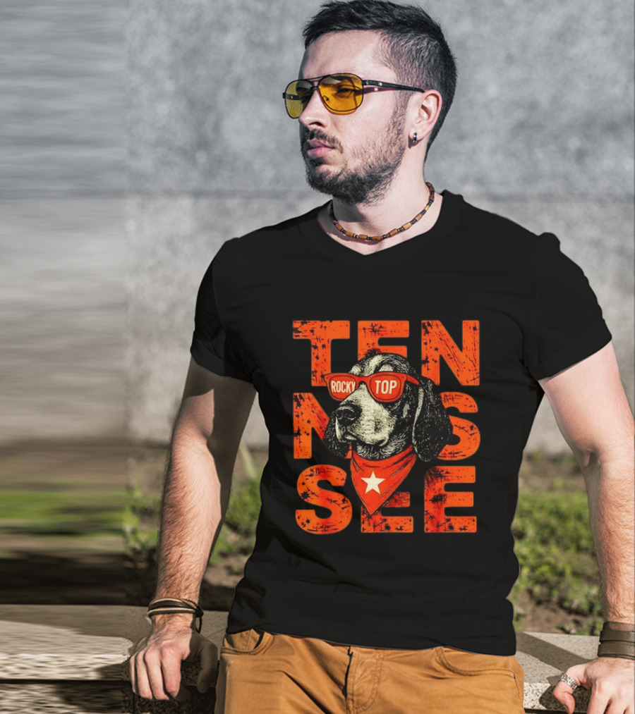 Tennessee Rocky Top Dog Vintage College Football T-Shirt