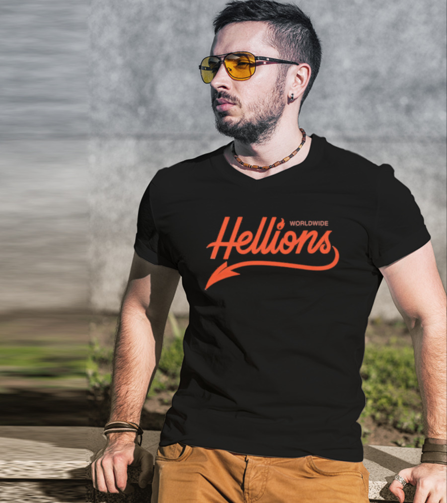 Hellions Worldwide Arrow Script T-Shirt
