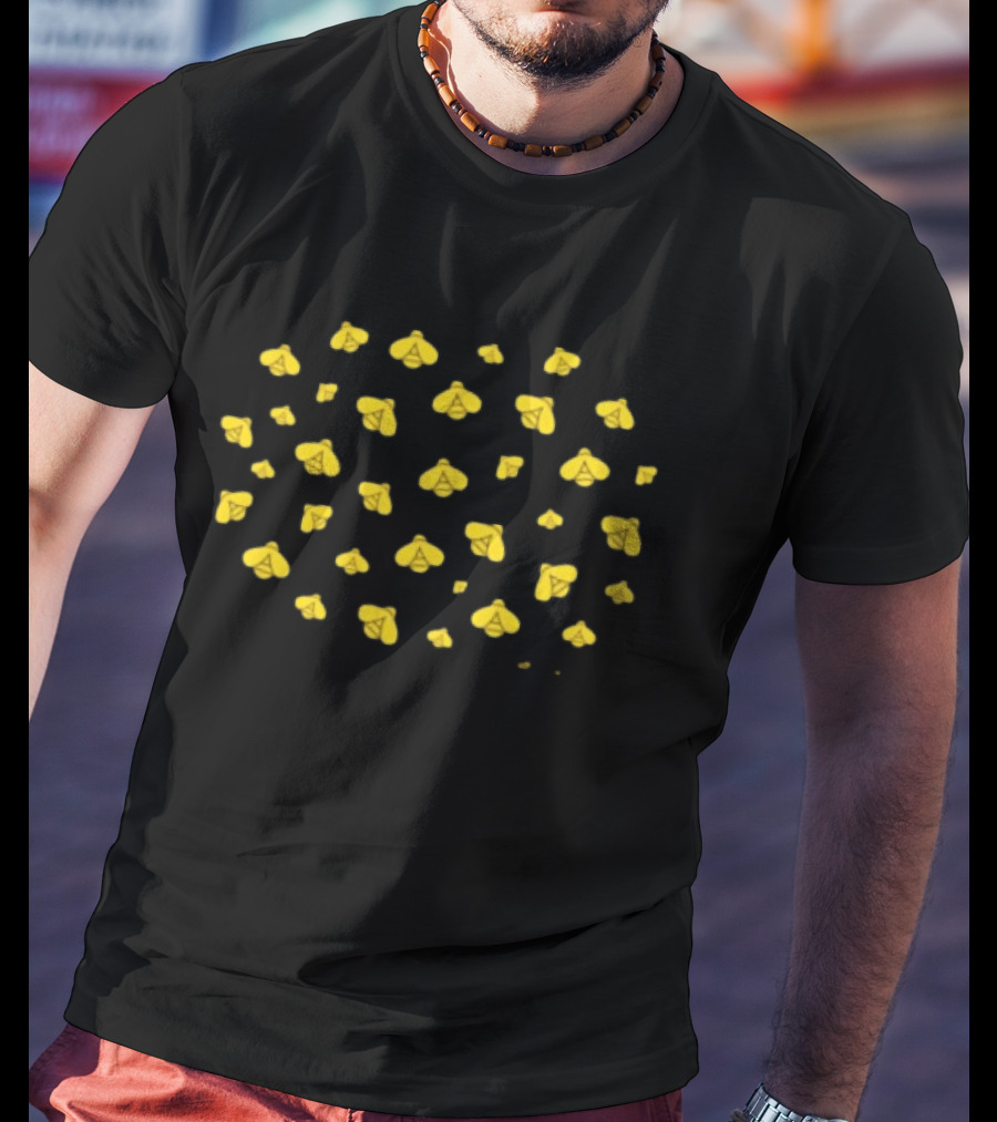The Bitter Southerner General Store Lightning Bugs Adult Yellow Firefly T-Shirt