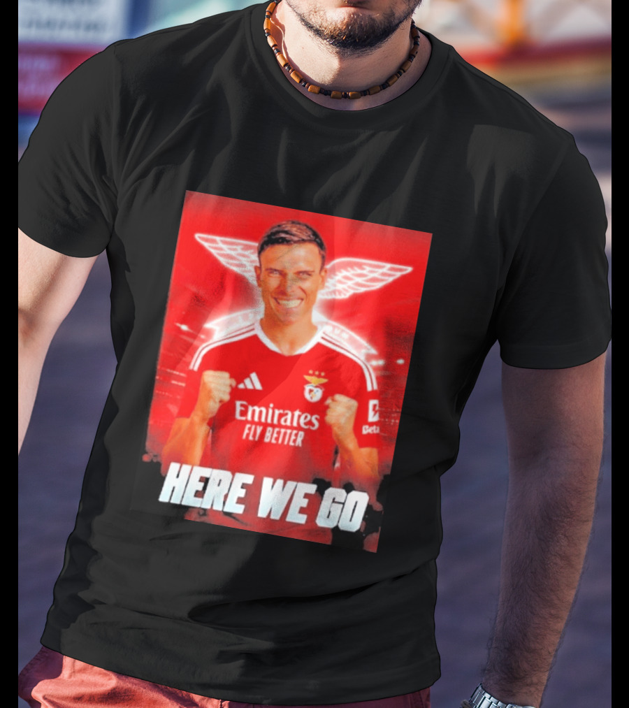João Palhinha Benfica Transfer Here We Go Emirates Fly Better T-Shirt
