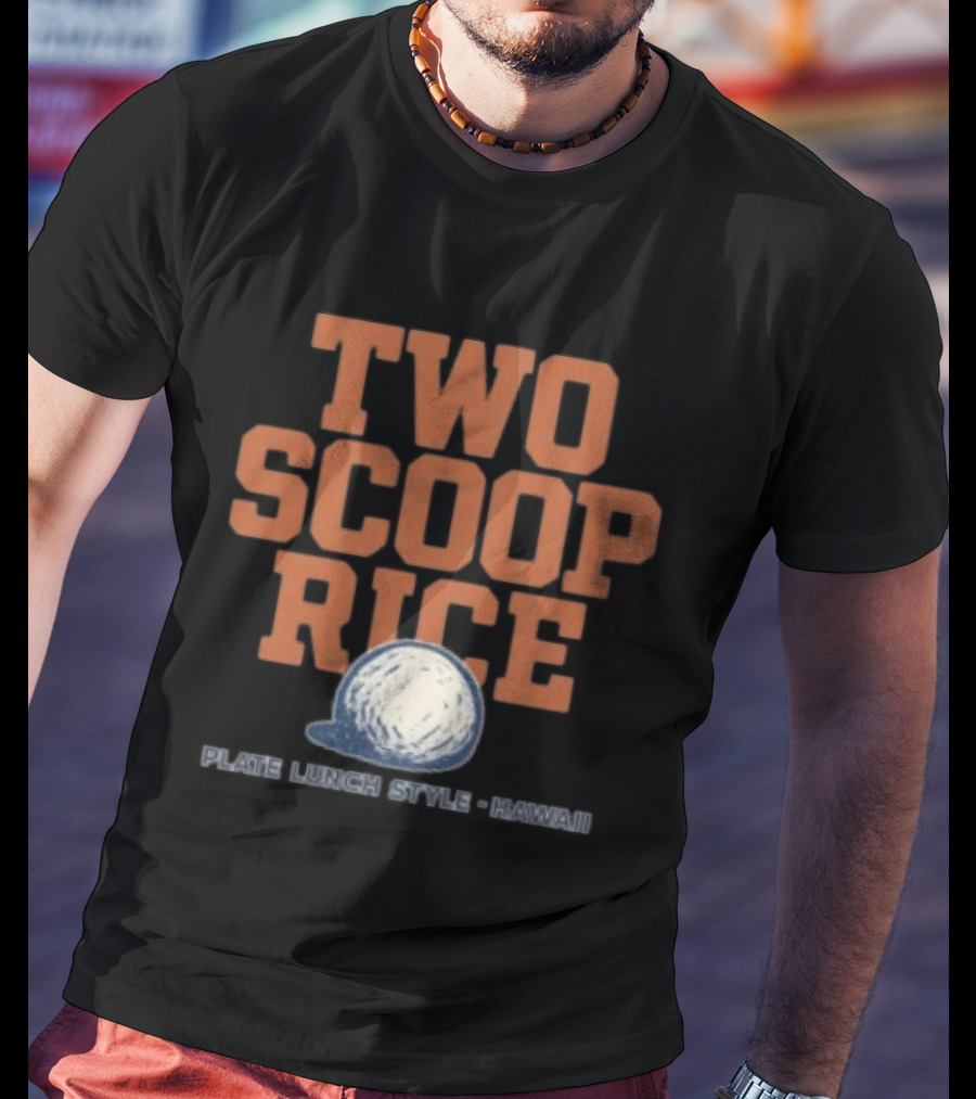 Kahana Store Two Scoop Rice Plate Lunch Style Hawaii T-Shirt