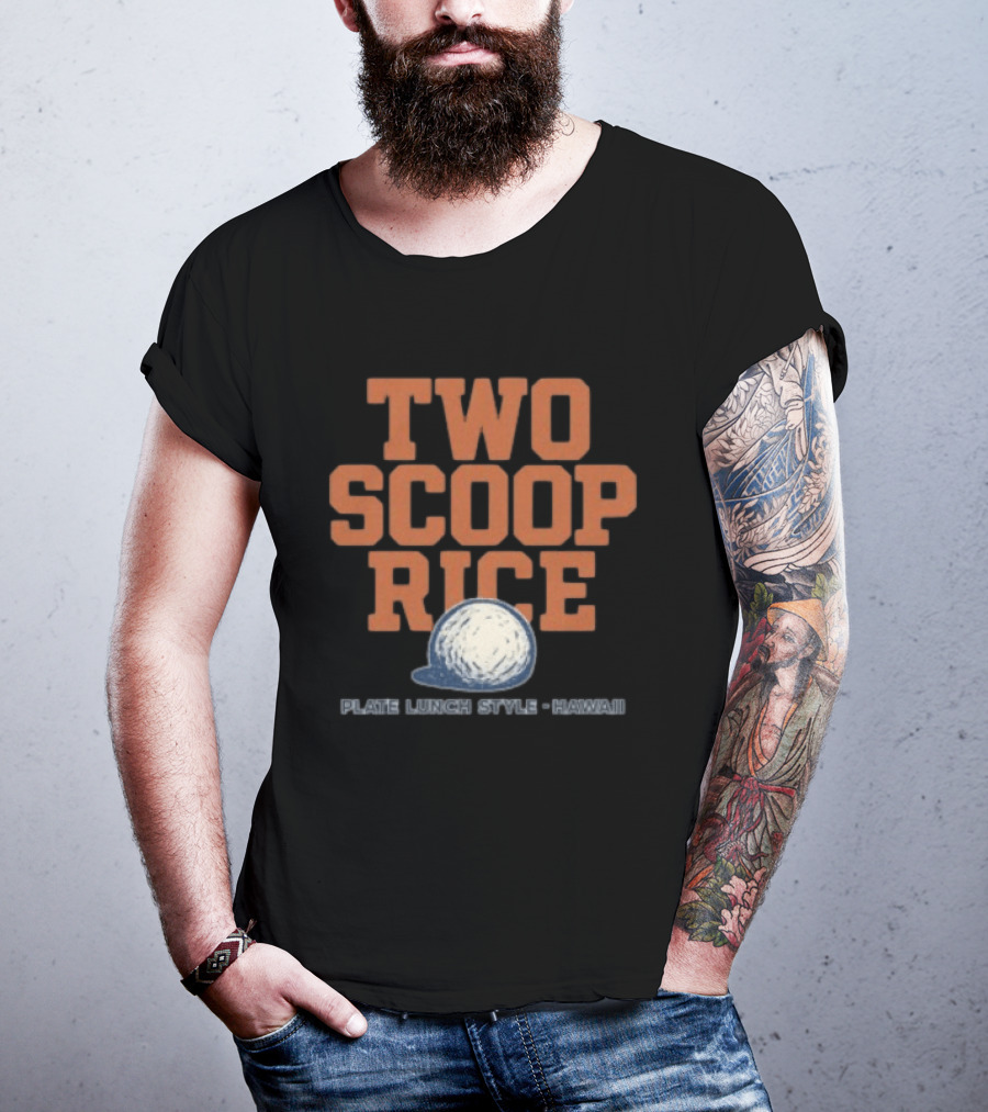 Kahana Store Two Scoop Rice Plate Lunch Style Hawaii T-Shirt