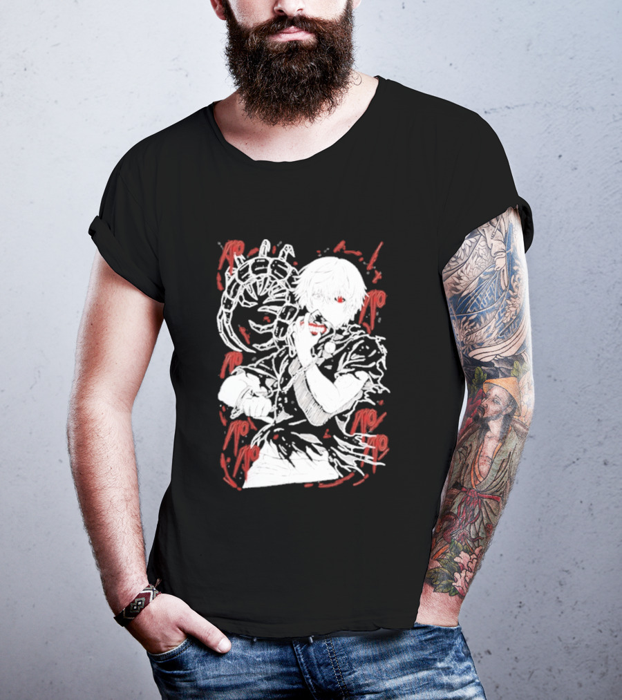 Tokyo Ghoul Kaneki Ken Red Kagune Anime Streetwear T-Shirt