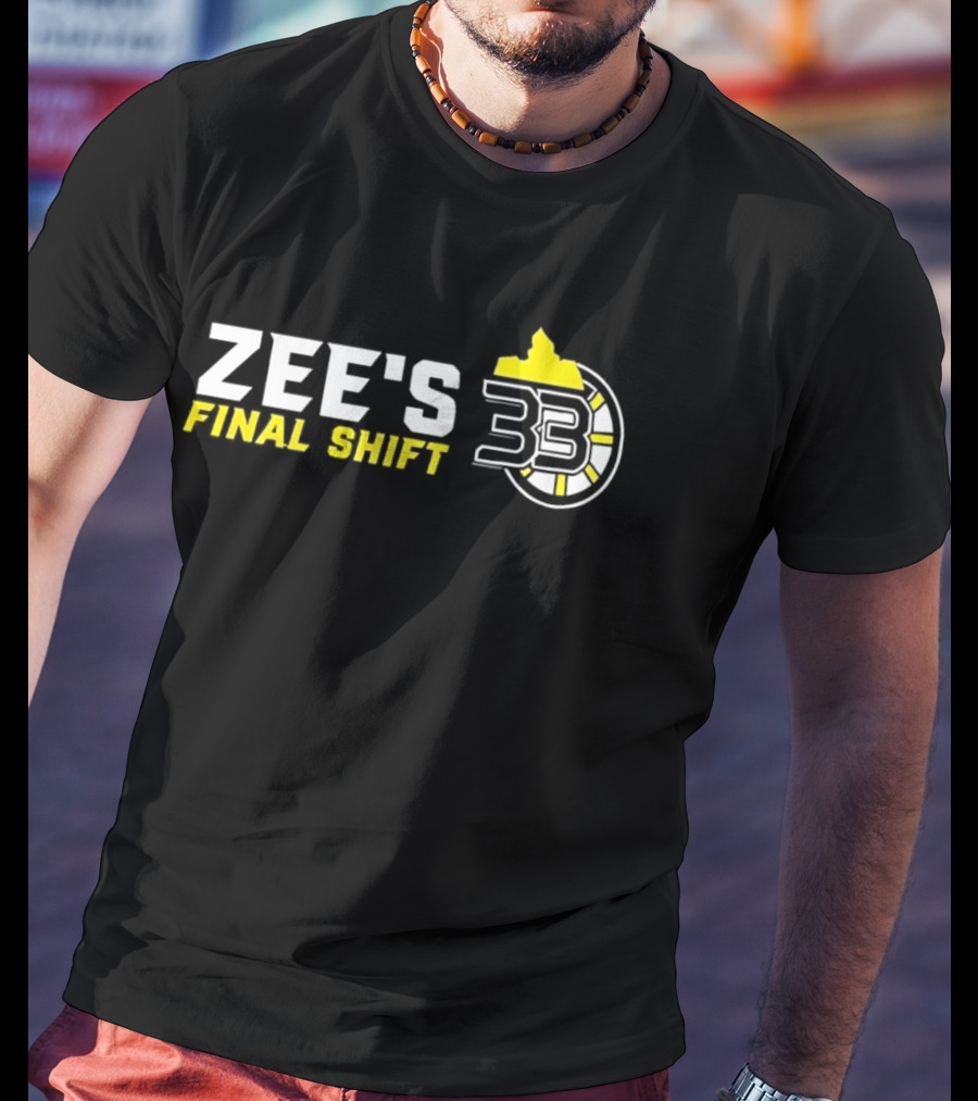 Zee's Final Shift 33 Boston Bruins Zdeno Chara T-Shirt