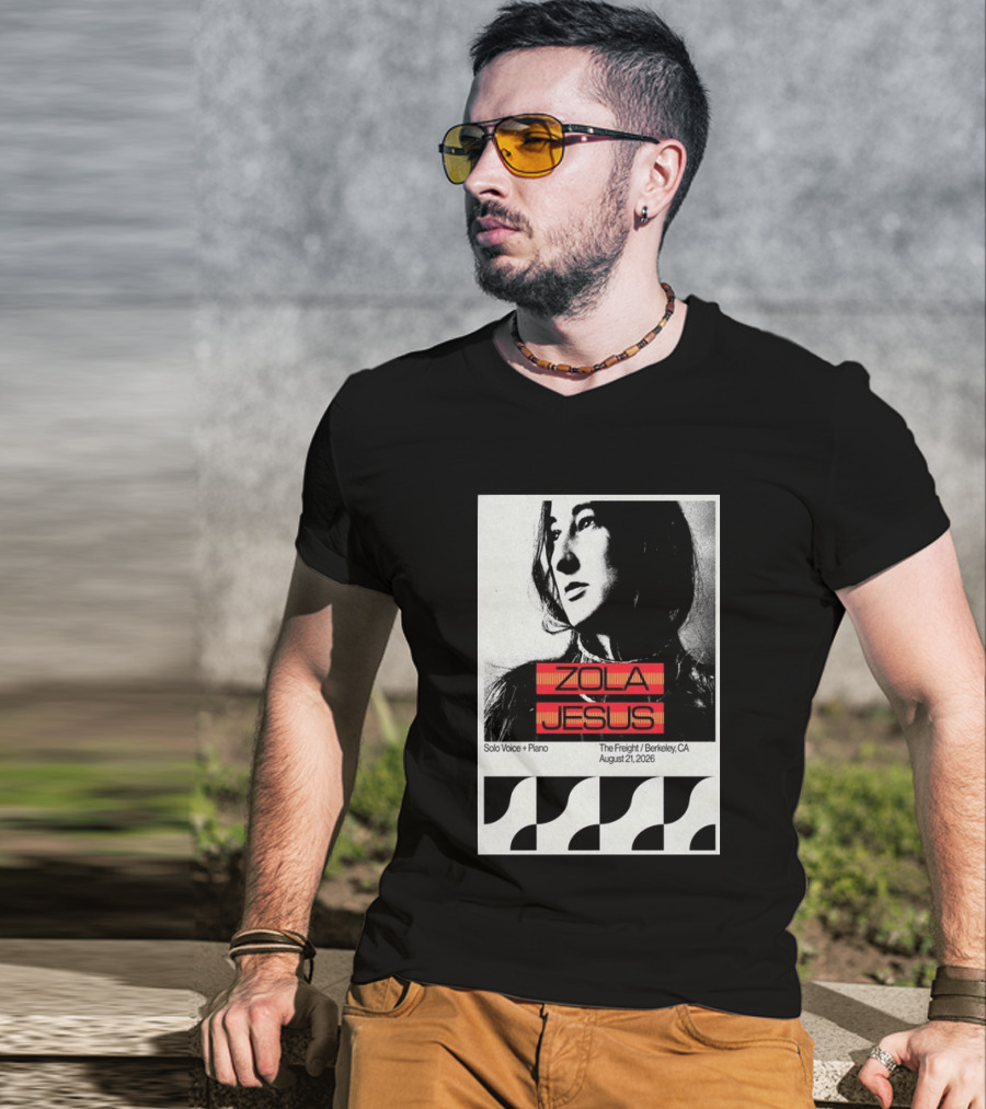 Zola Jesus Solo Voice Piano The Freight Berkeley CA August 21 2026 T-Shirt