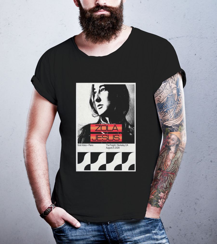 Zola Jesus Solo Voice Piano The Freight Berkeley CA August 21 2026 T-Shirt