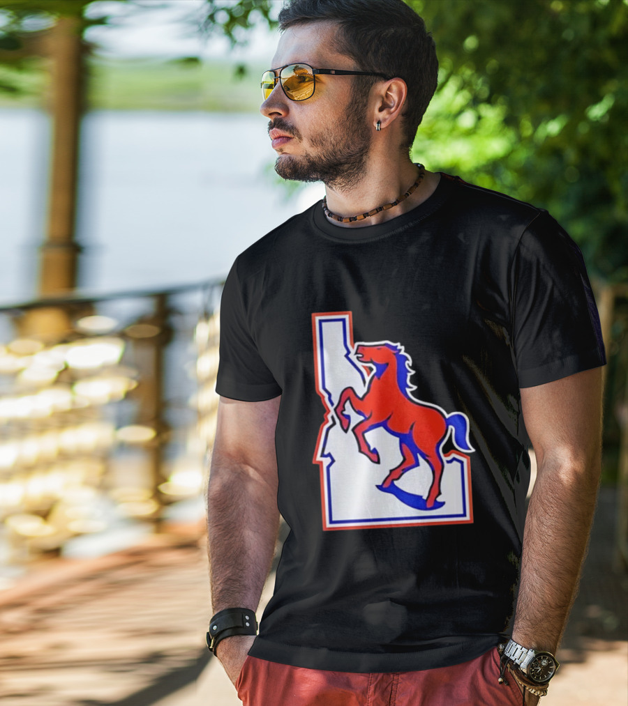 Boise State Broncos Idaho State Horse T-Shirt