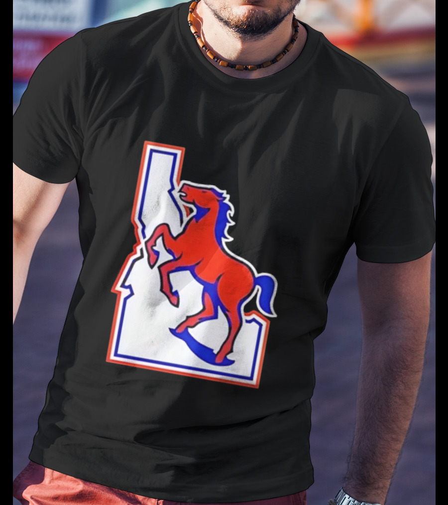 Boise State Broncos Idaho State Horse T-Shirt