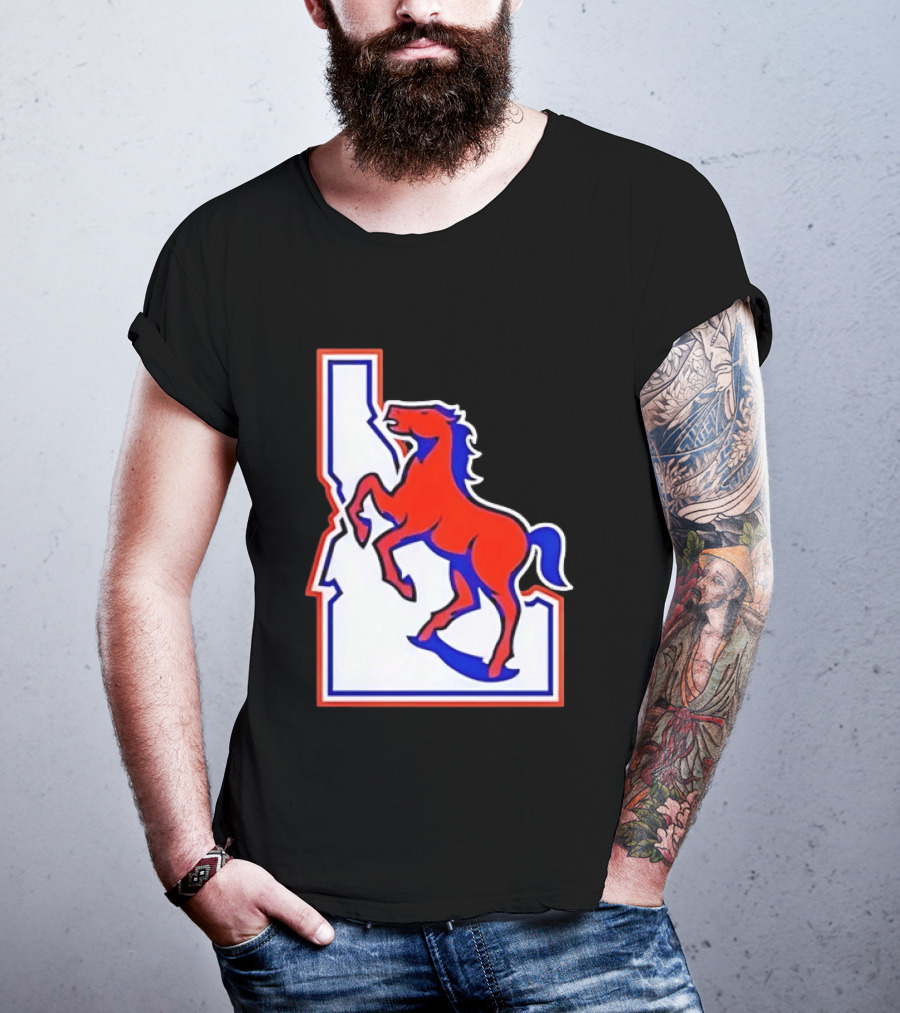 Boise State Broncos Idaho State Horse T-Shirt