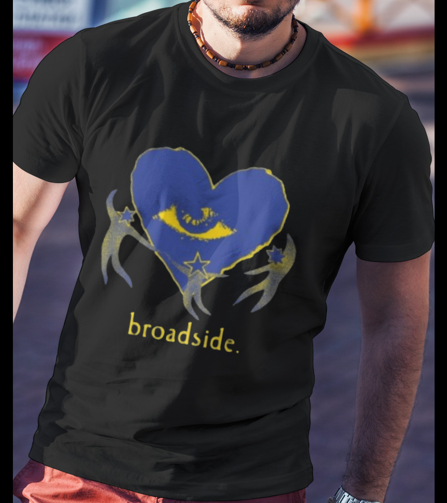 Broadside Store Heart Star Eye Symbol With Stars And Celestial Figures T-Shirt