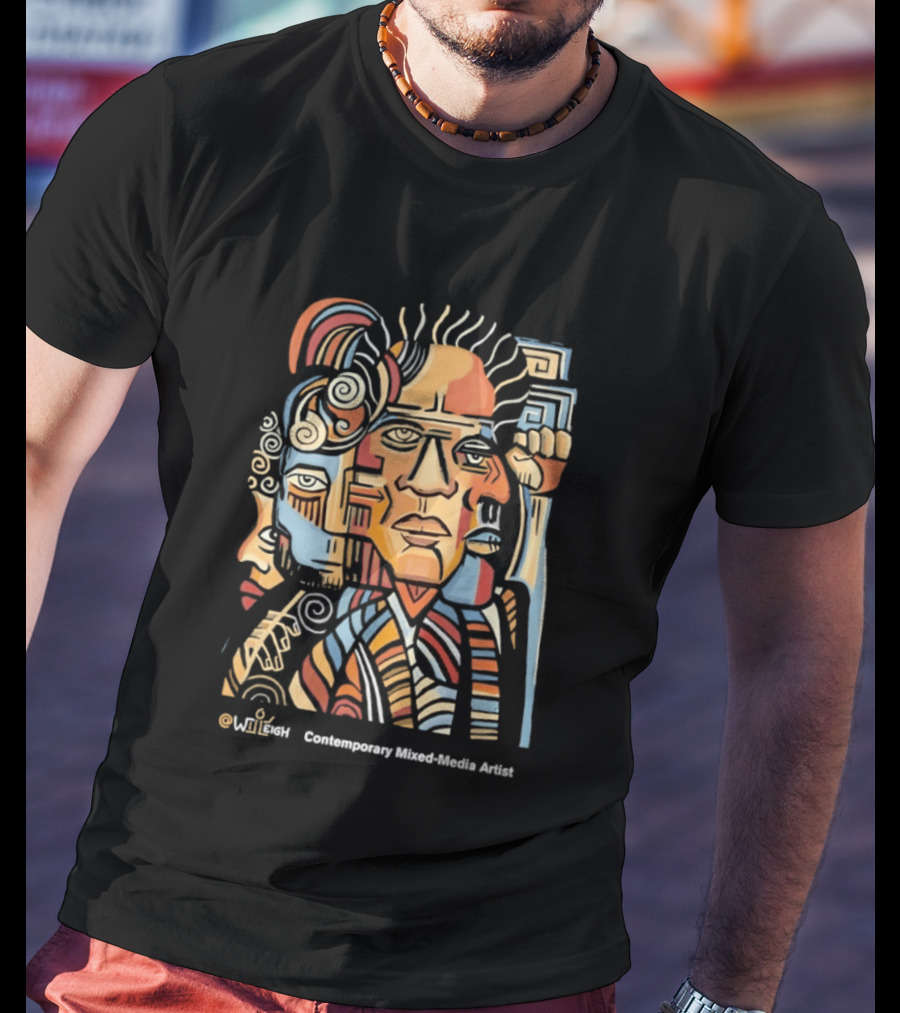Wiieigh Contemporary Mixed Media Artist T-Shirt