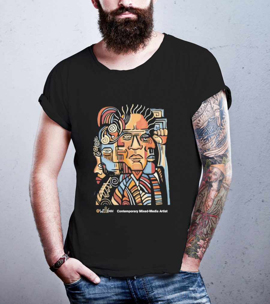 Wiieigh Contemporary Mixed Media Artist T-Shirt