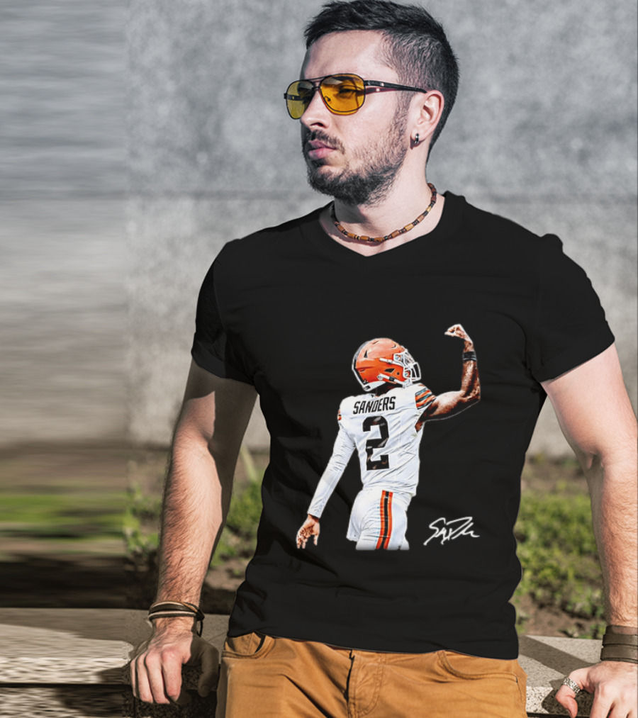 Sanders Number 2 Miami Dolphins Player Celebration T-Shirt
