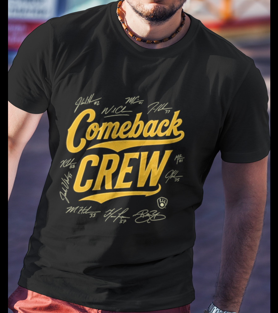 Milwaukee Brewers Comeback Crew Autographed Edition T-Shirt