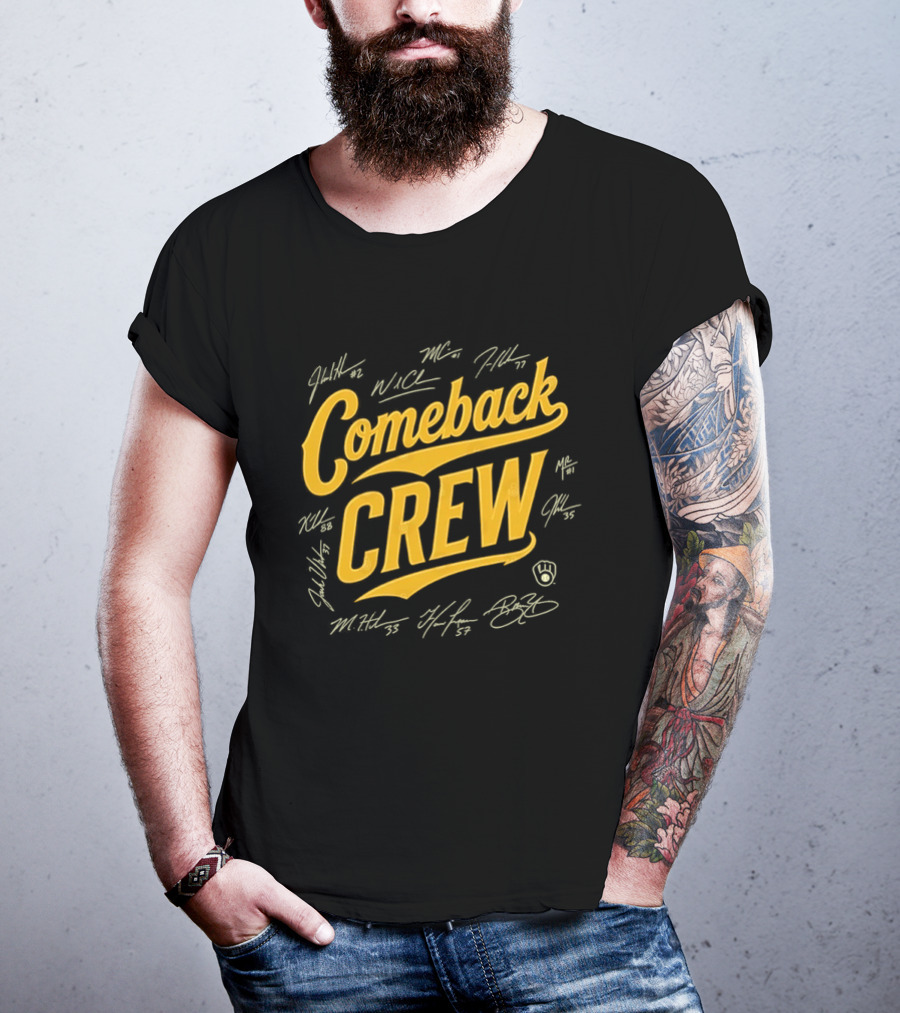 Milwaukee Brewers Comeback Crew Autographed Edition T-Shirt