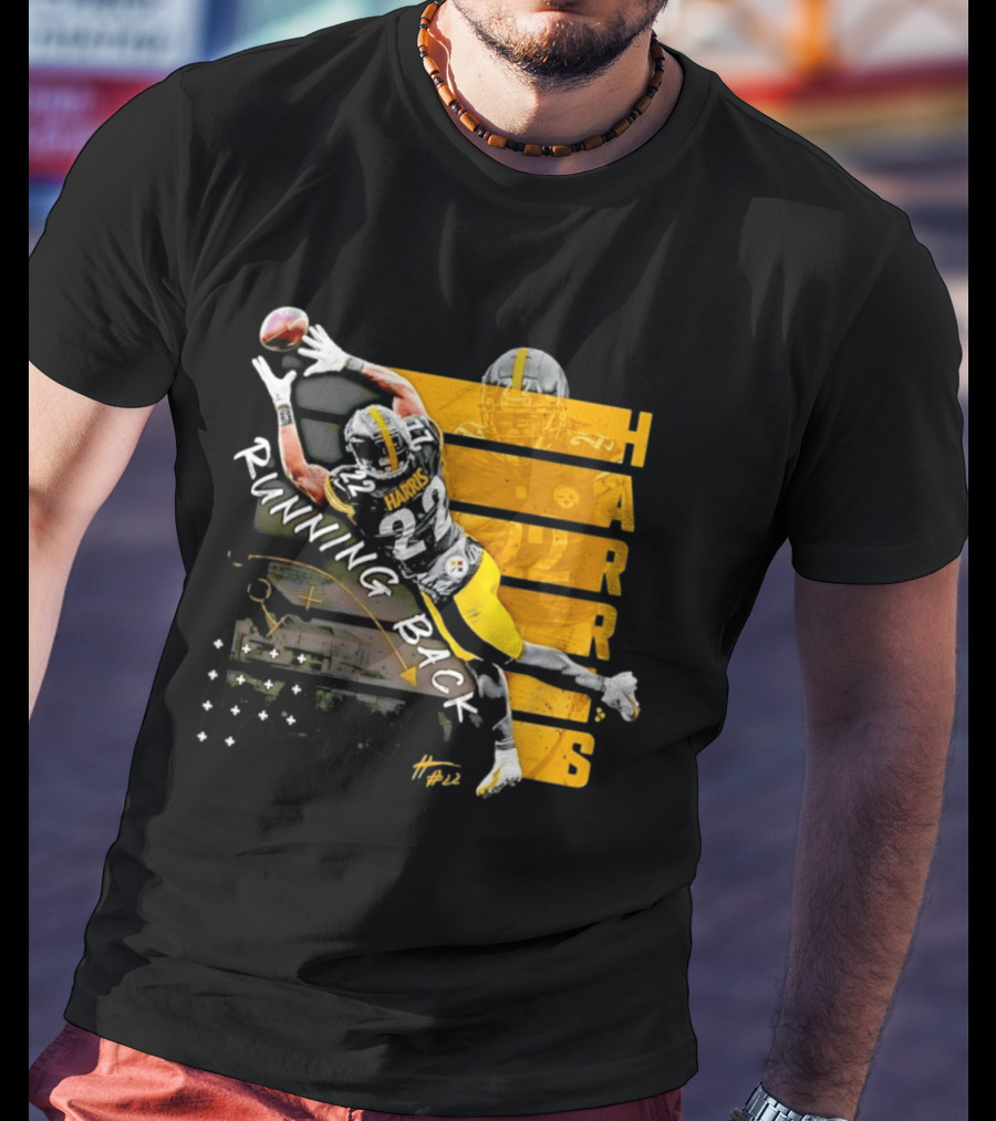 Najee Harris 22 Pittsburgh Running Back Steelers Football T-Shirt