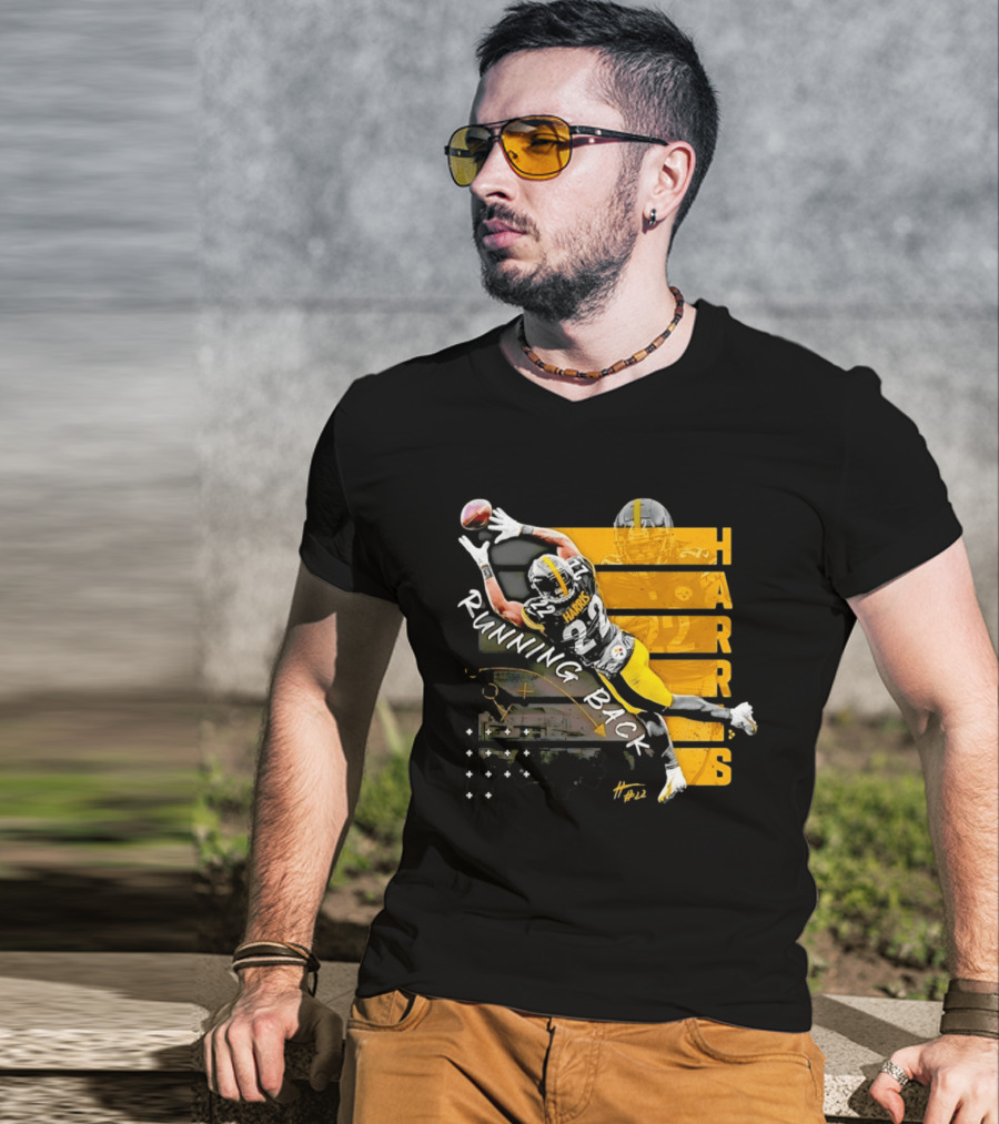 Najee Harris 22 Pittsburgh Running Back Steelers Football T-Shirt