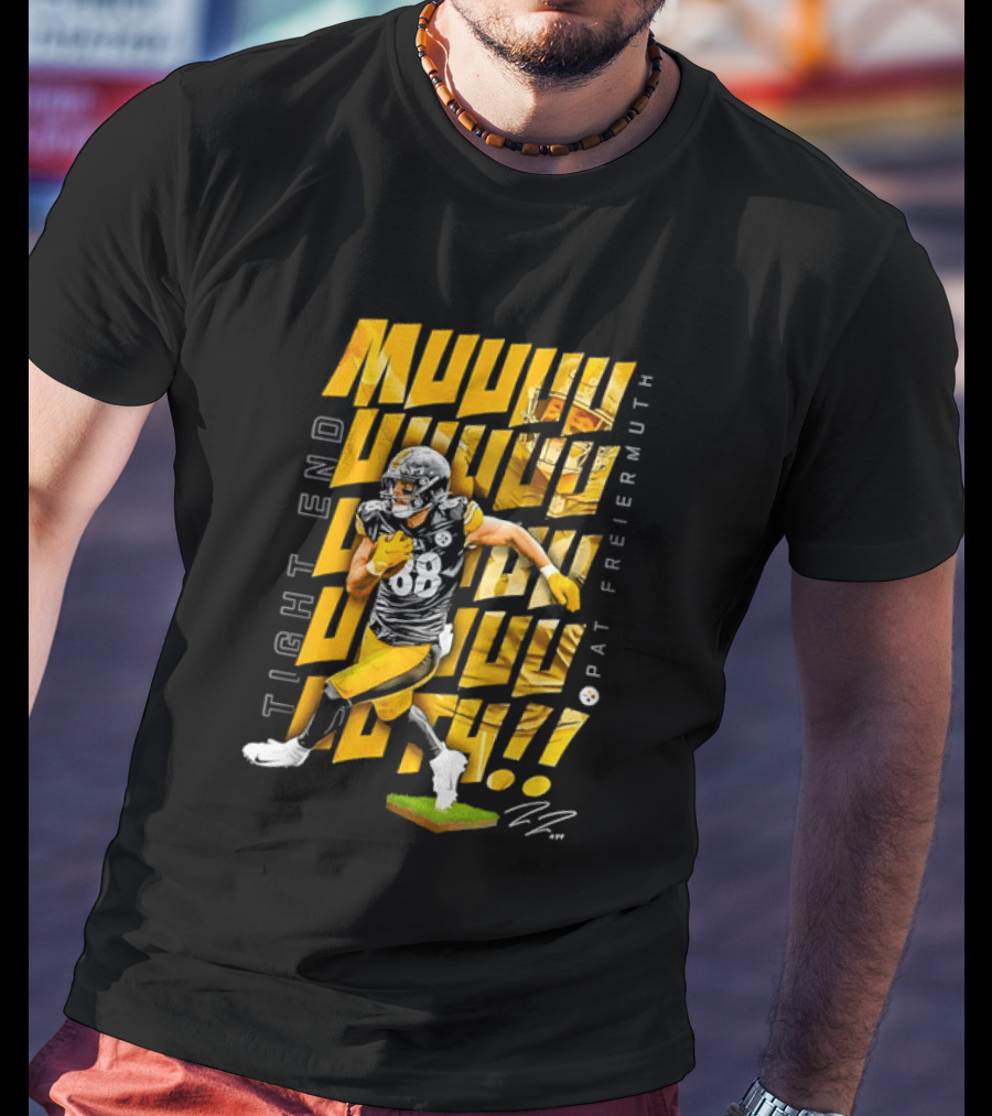 Pat Freiermuth Pittsburgh Steelers Muuuuuuth Tight End T-Shirt