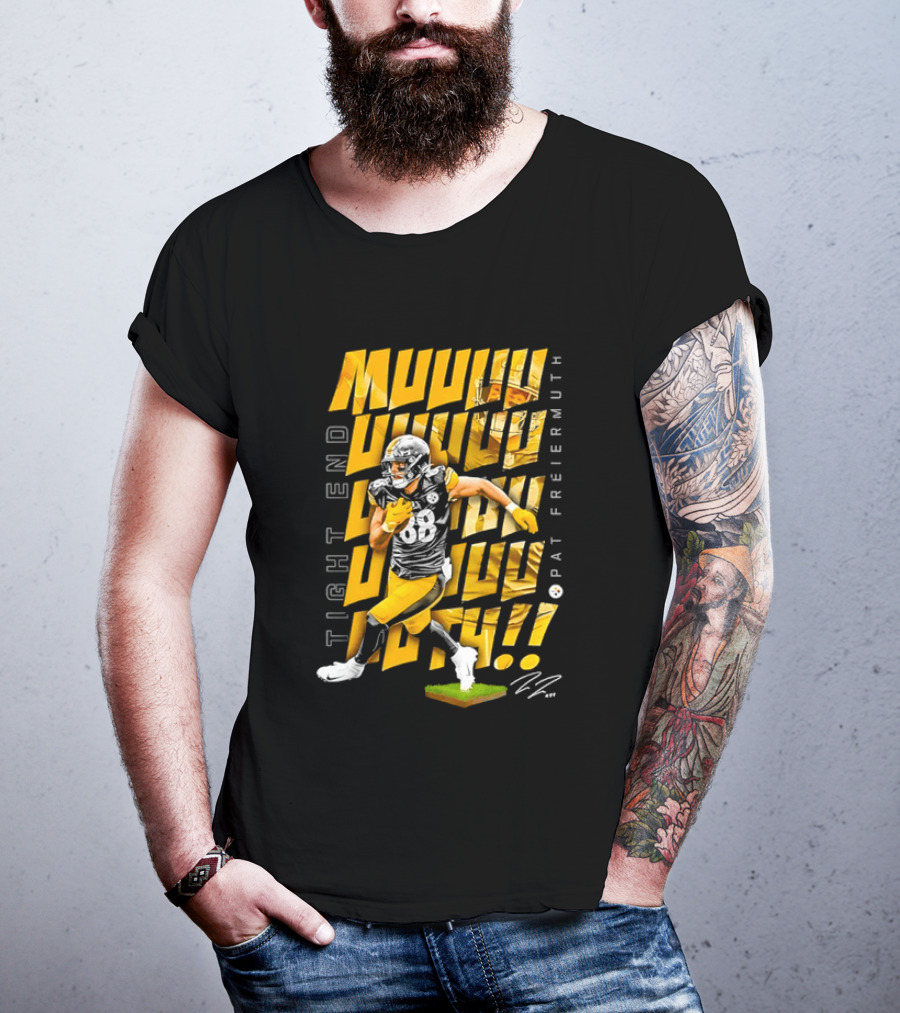 Pat Freiermuth Pittsburgh Steelers Muuuuuuth Tight End T-Shirt