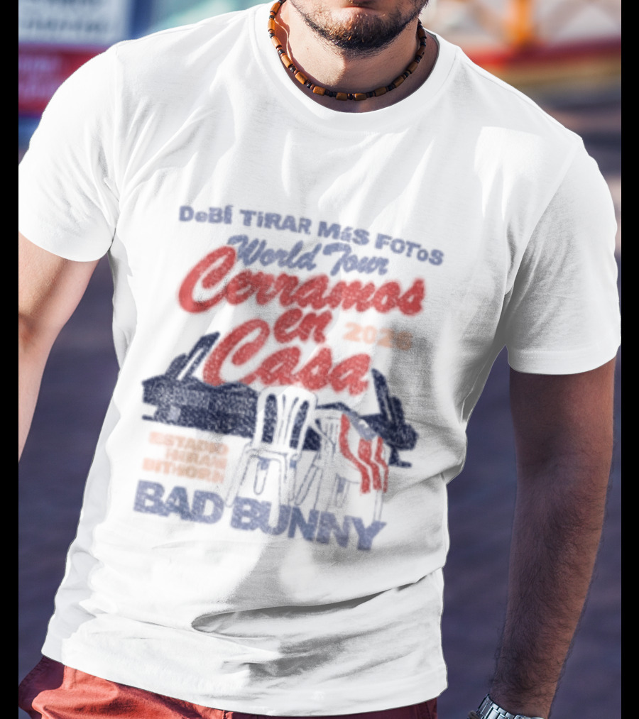 Debi Tirar Mas Fotos World Tour Bad Bunny 2022 Tour Series T-Shirt