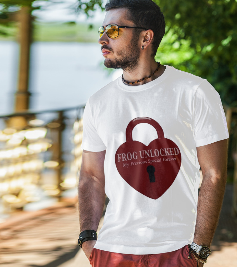 Frog Unlocked Heart Lock My Precious Special Forever T-Shirt