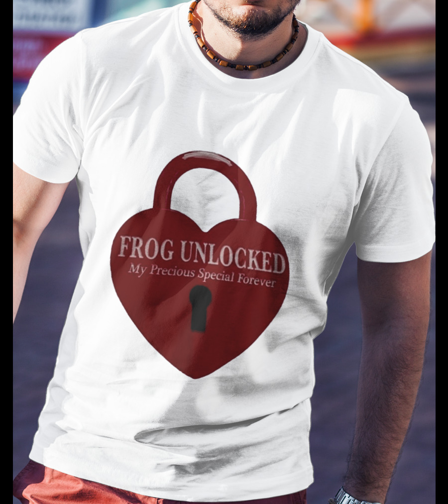 Frog Unlocked Heart Lock My Precious Special Forever T-Shirt