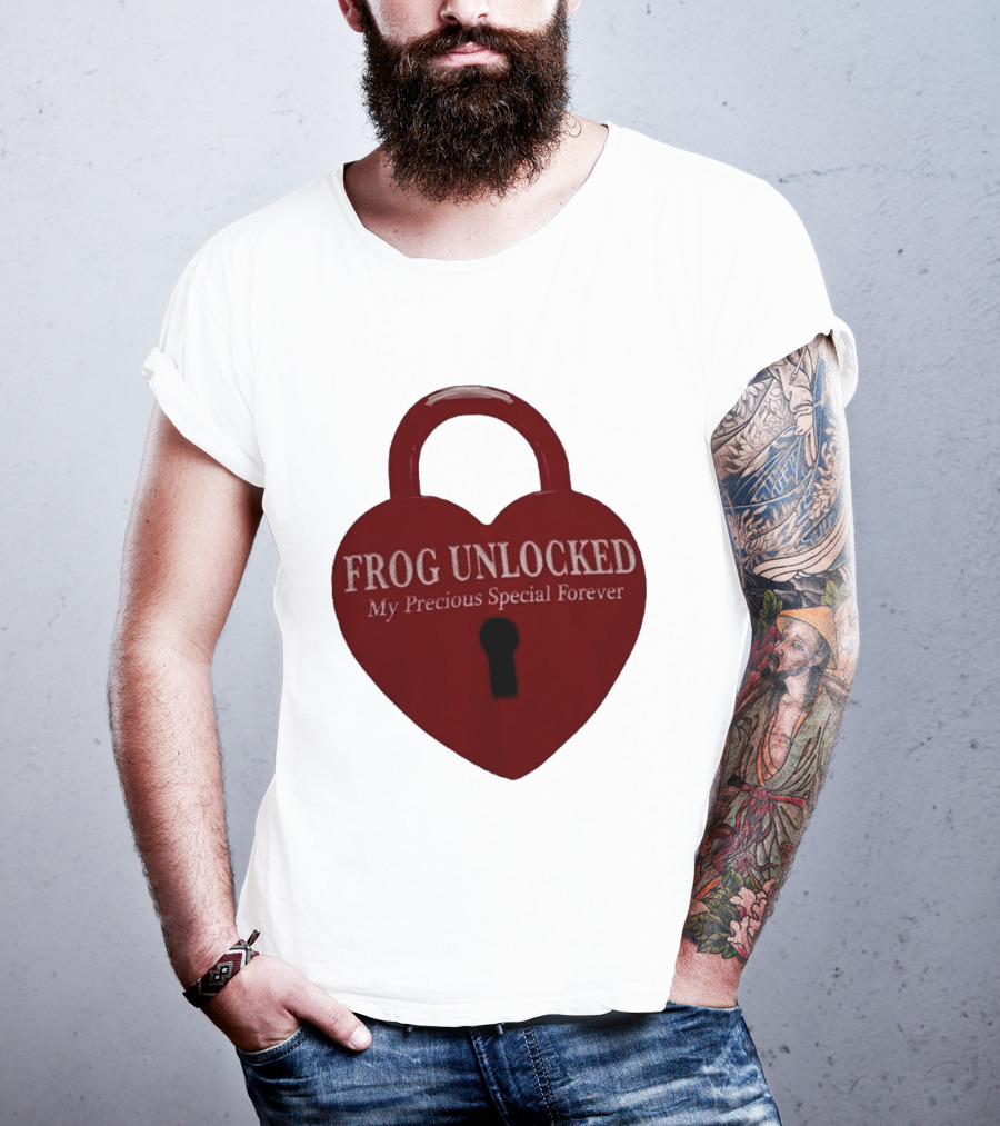 Frog Unlocked Heart Lock My Precious Special Forever T-Shirt