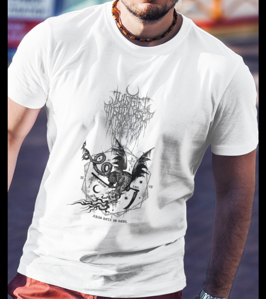 Tnor This Gift Is A Curse Black Metal White Death T-Shirt
