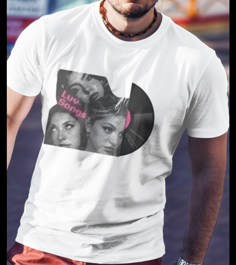 Triple Charm Vinyl Record Luv Songs T-Shirt