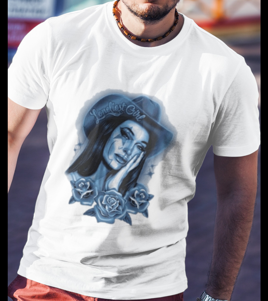 Kacey Musgraves Middle Of Nowhere Tour 2026 Loneliest Girl Airbrush Roses Blue Hat T-Shirt