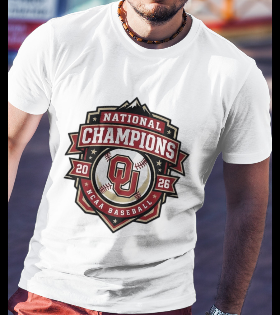 Oklahoma Sooners 2026 National Champions NCAA Baseball CWS T-Shirt