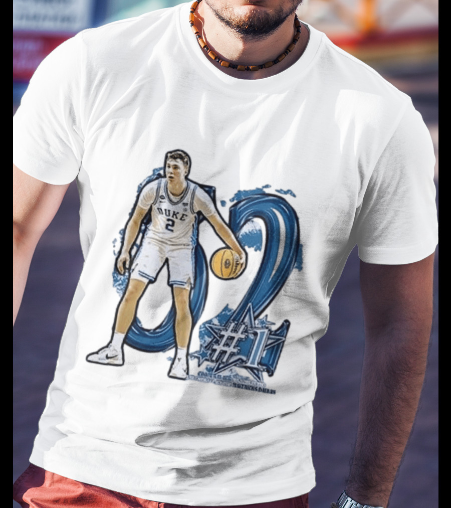 Duke Basketball Cooper Flagg Draft Number One Dallas Mavericks T-Shirt