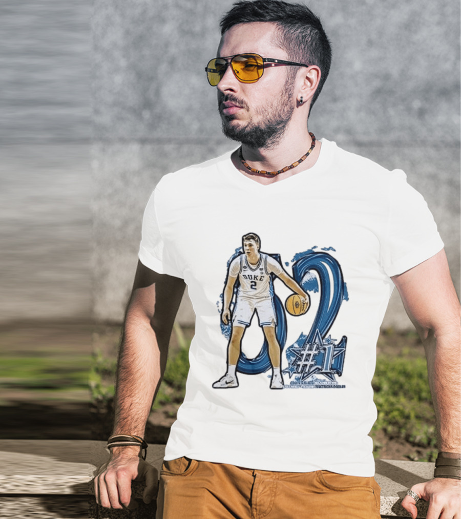 Duke Basketball Cooper Flagg Draft Number One Dallas Mavericks T-Shirt