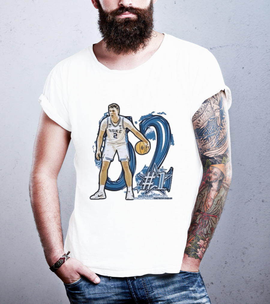 Duke Basketball Cooper Flagg Draft Number One Dallas Mavericks T-Shirt