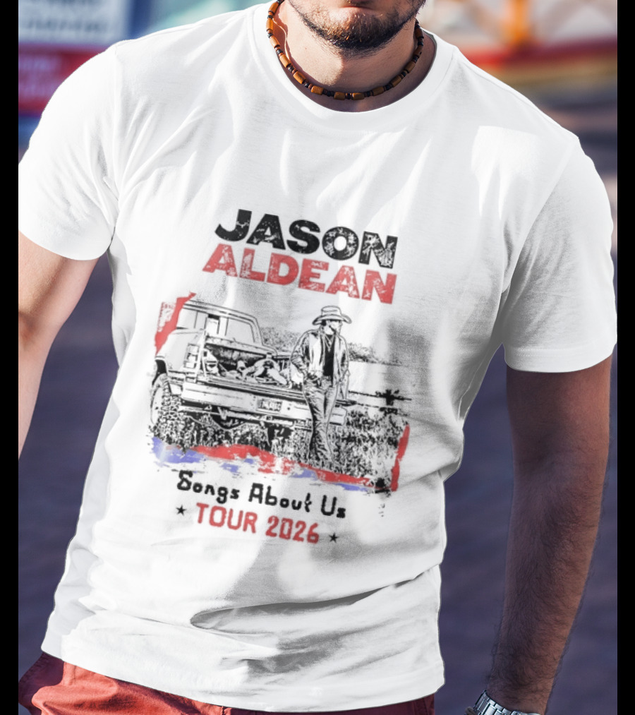 Jason Aldean Songs About Us Tour 2026 Country Music Scenic T-Shirt