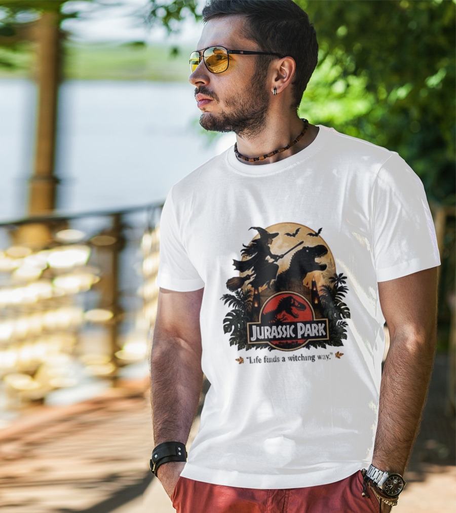Jurassic Park Life Finds A Witching Way Halloween T-Shirt
