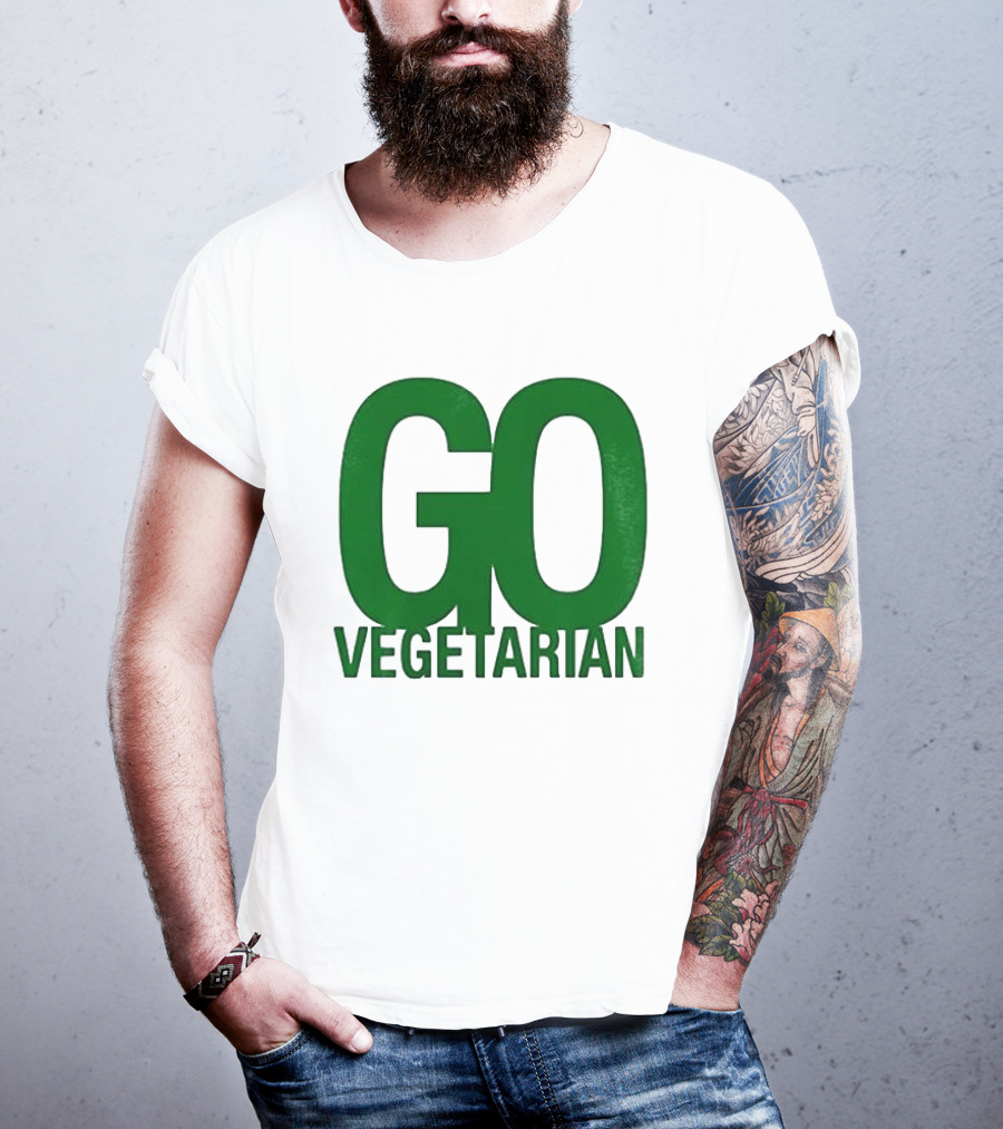 Justice Hamburgers Are Made Of What Go Vegetarian Cow T-Shirt